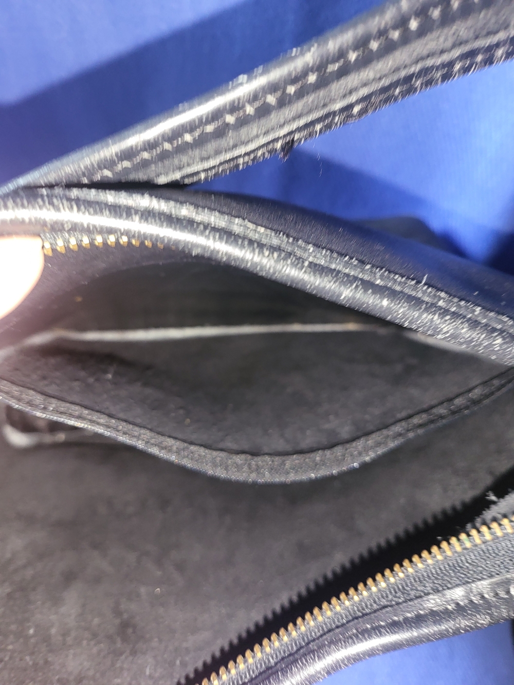 Coach Black Leather & Canvas Shoulder Bag - Picture 12 of 16